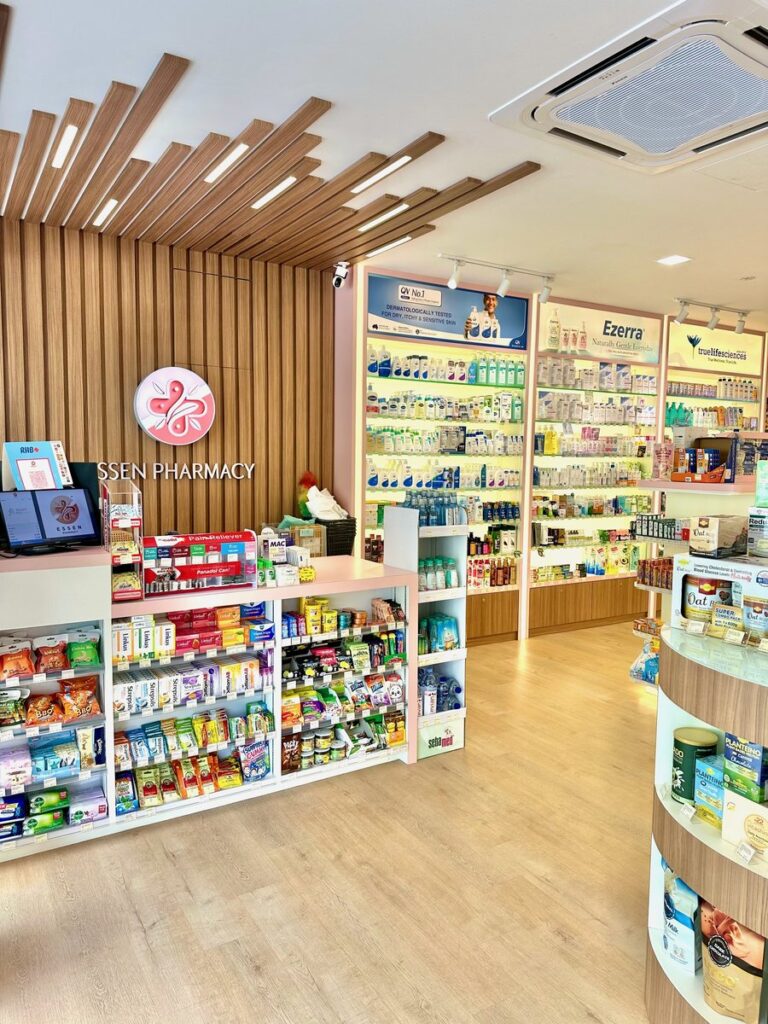 Cashier Counter at Essen Pharmacy Taman Pelangi, Johor Bahru.