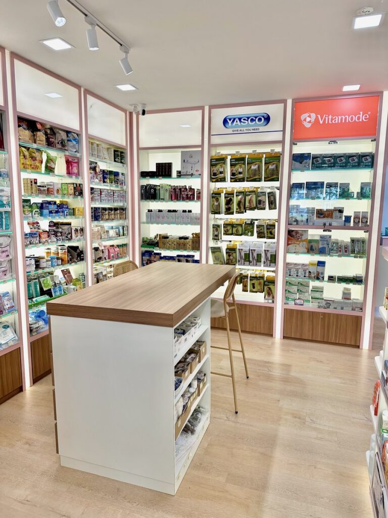 Consultation Corner at Essen Pharmacy Taman Pelangi, Johor Bahru.