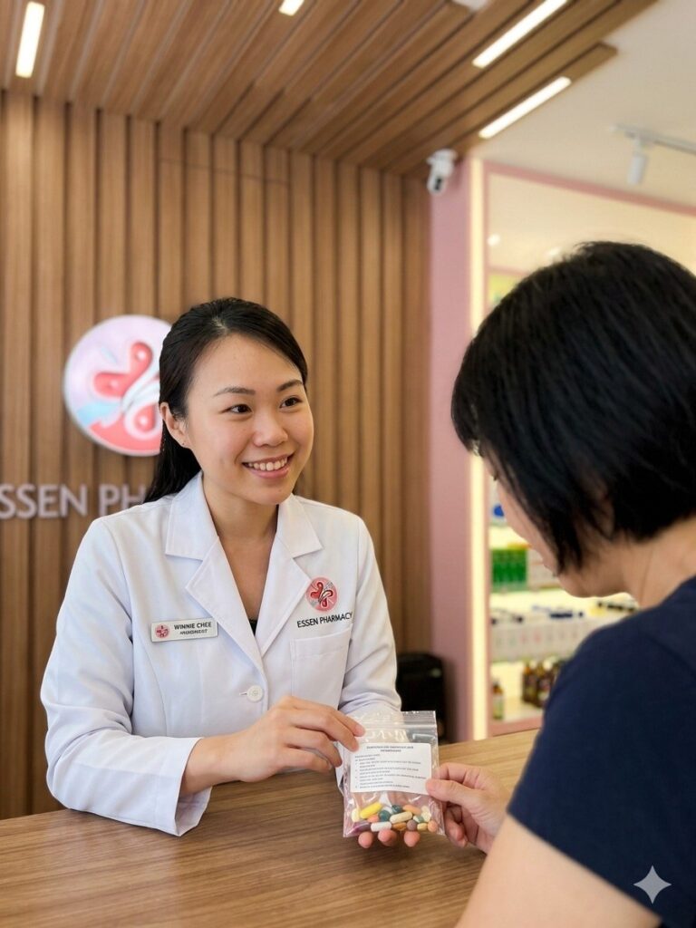 Medication Review at Essen Pharmacy Taman Pelangi, Johor Bahru.