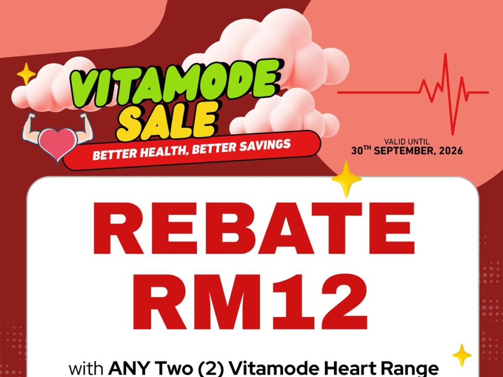 Vitamode Heart range RM12 rebate - Essen Pharmacy Taman Pelangi, Johor Bahru